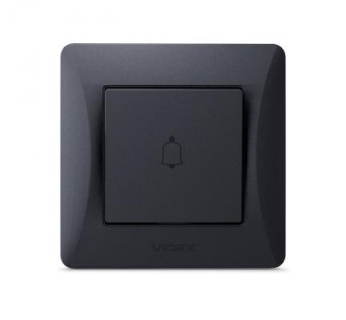 Videx Кнопка дзвінка Videx BINERA 1кл чорний графіт (VF-BNDB1-BG)