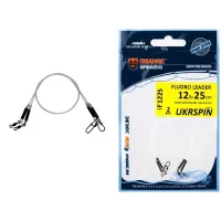 Повідець Ukrspin Orange Spinning Fluoro Sunline 20см 14кг(30lb)/0.6 мм (2шт/уп) (1590.03.21)