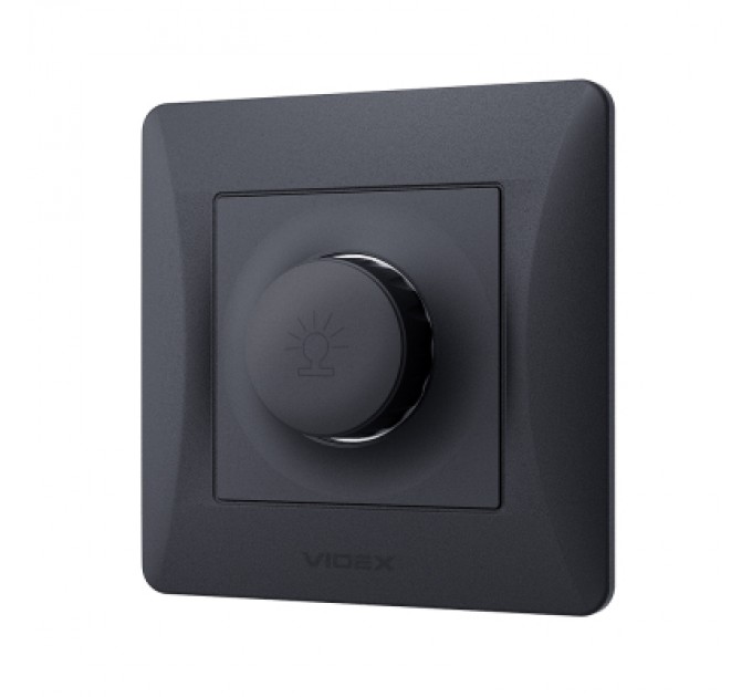 Videx Світлорегулятор Videx BINERA 600Вт чорний граф (VF-BNDM600-BG)