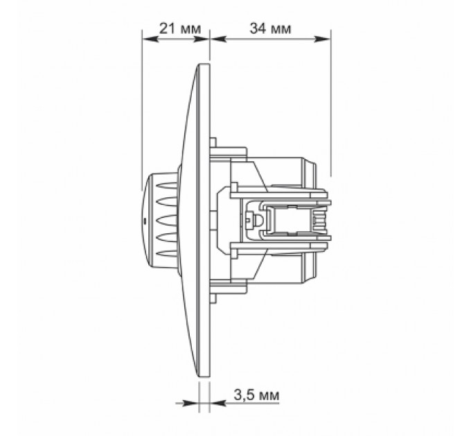 Videx Світлорегулятор Videx BINERA 600Вт чорний граф (VF-BNDM600-BG)