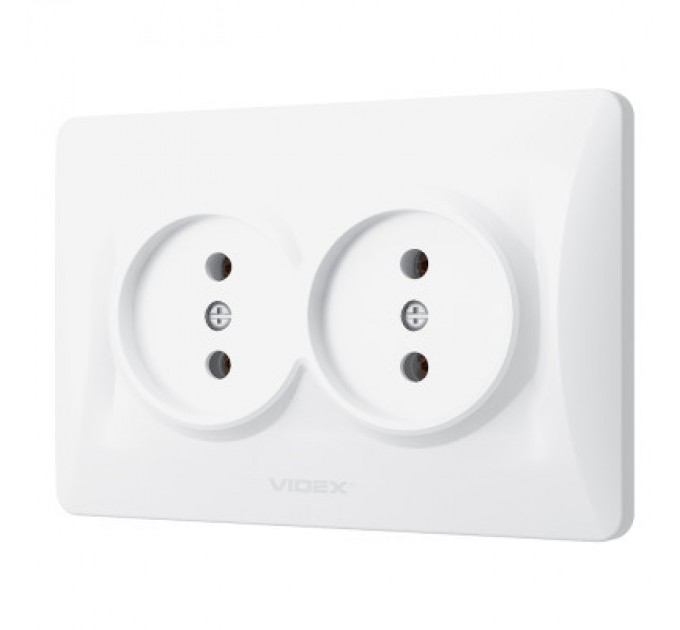 Videx Розетка Videx BINERA 2ая (VF-BNSK2-W)