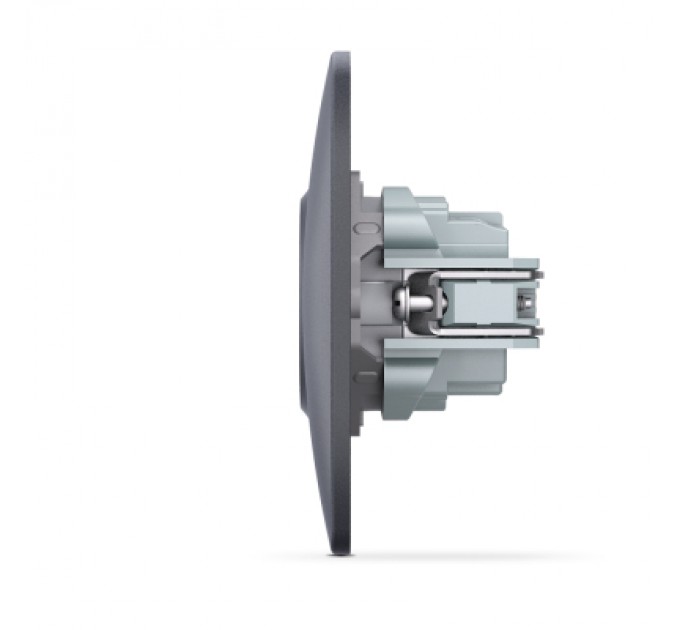 Розетка Videx BINERA 1ая із заземленням черн (VF-BNSK1G-BG)