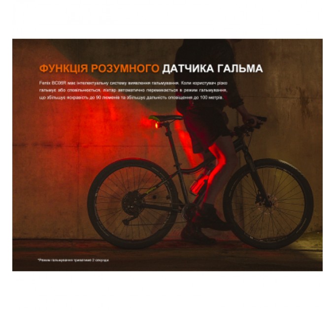 Задня велофара Fenix BC06R