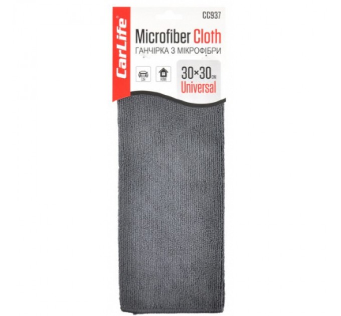 CarLife Автомобільна серветка CarLife 30*30 см сіра (CC937)