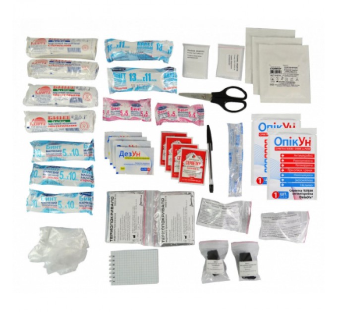 Poputchik Автомобільна аптечка Poputchik згідно ТУ футляр м'який червоний 25х12х15 (02-012-М)