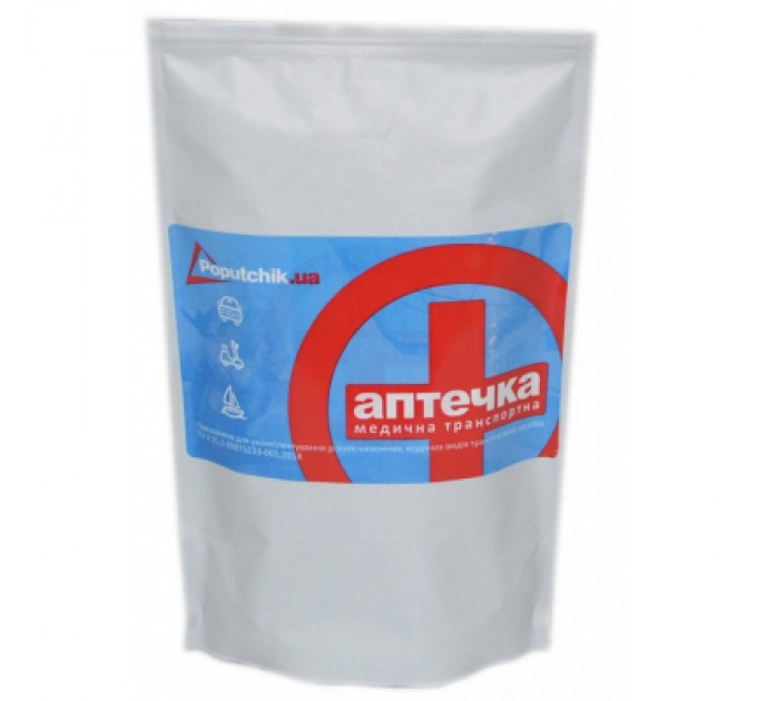 Poputchik Автомобільна аптечка Poputchik згідно ТУ білий Дой-Пак 140х240 (02-003-ДП)