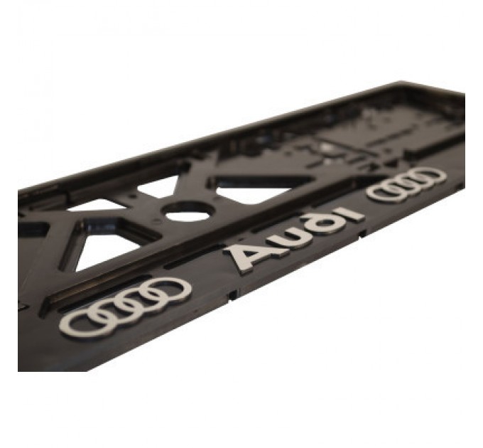 CarLife Рамка номерного знака CarLife з пластик об'ємними літерами AUDI (2шт) (24-001)