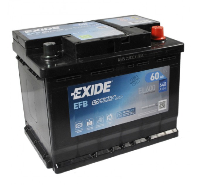 EXIDE Акумулятор автомобільний EXIDE START-STOP EFB 60A (EL600)