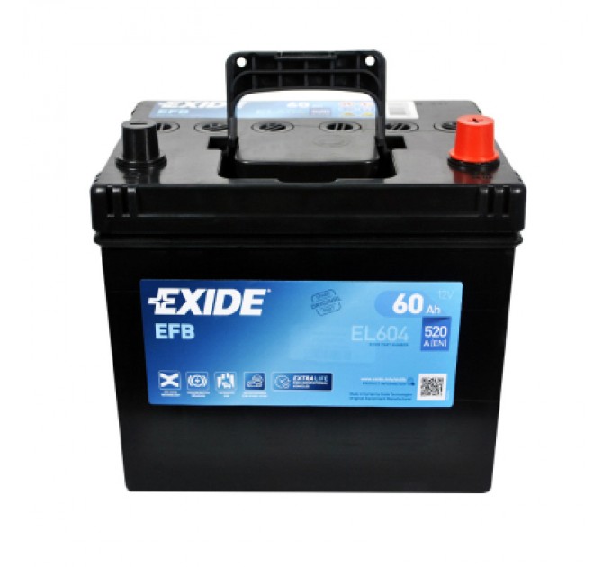 EXIDE Акумулятор автомобільний EXIDE START-STOP EFB 60A (EL604)