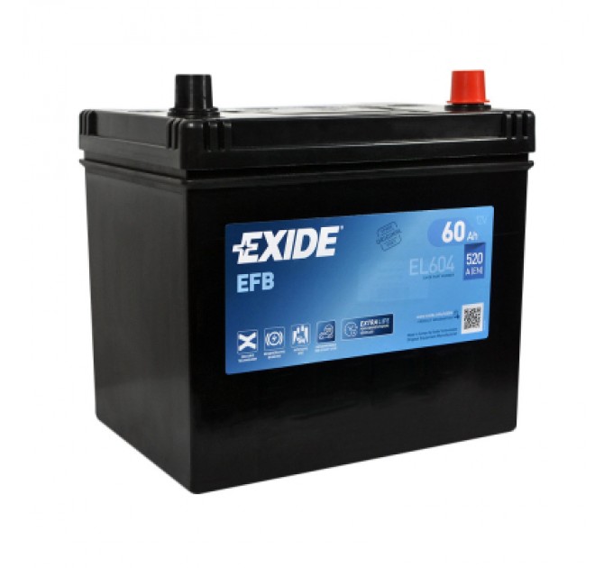 EXIDE Акумулятор автомобільний EXIDE START-STOP EFB 60A (EL604)