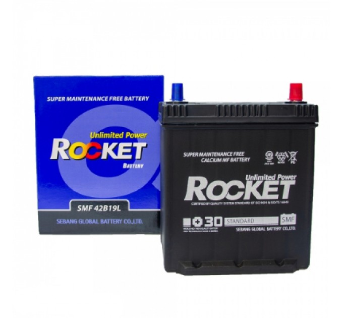 Акумулятор автомобільний ROCKET 40Ah (SMF 42B19L)