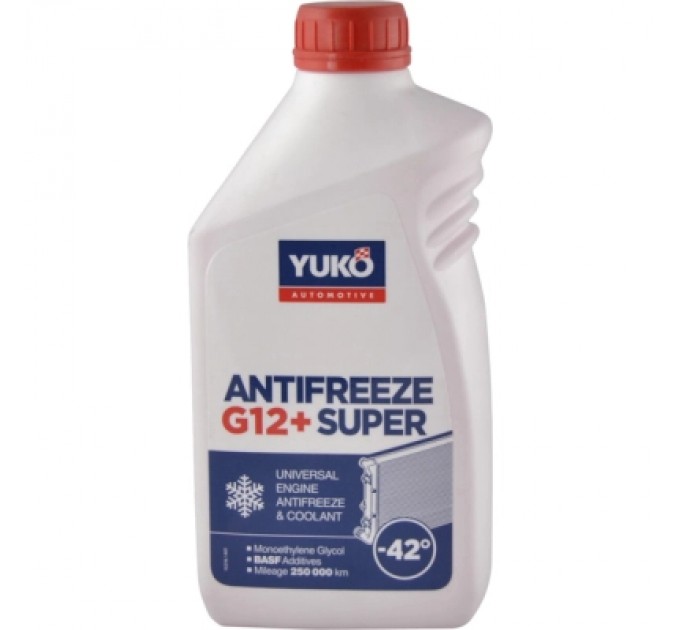 Yuko Антифриз Yuko -40 Super G12+ червоний 1л (4820070244489)