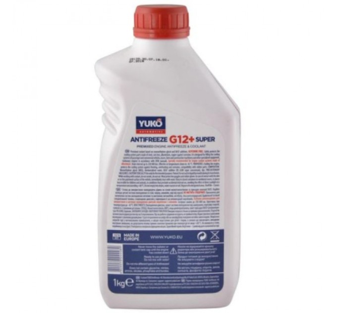 Yuko Антифриз Yuko -40 Super G12+ червоний 1л (4820070244489)