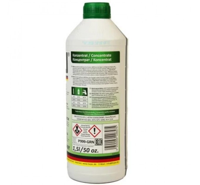 HEPU Антифриз HEPU концентрат зелений 1,5 л. (107300)