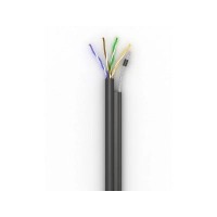 Кабель мережевий OK-Net UTP-cat.5E-SL, трос 4*0,5мм, outdoor, 500м (КППт-ВП (100) 4*2*0,49 / 500)