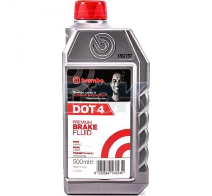 Гальмівна рідина Brembo DOT 4 0.5л (L 04 005)