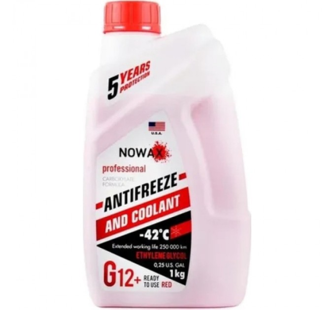 NOWAX Антифриз NOWAX RED G12 1кг (NX01006)