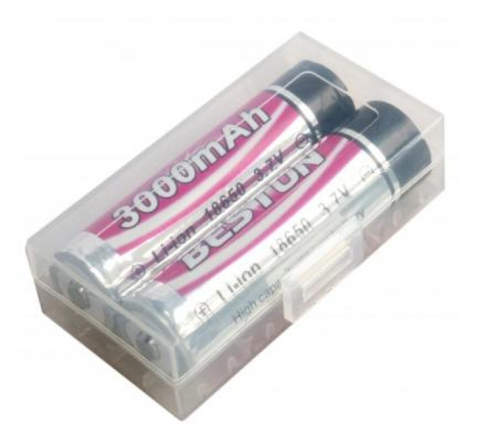 Beston Акумулятор 18650 (168A) 3000 mAh *2 з захистом Beston (AAB1848)