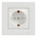 Schneider Electric Розетка Schneider Electric ASFORA зі штор. біла (EPH2900221)
