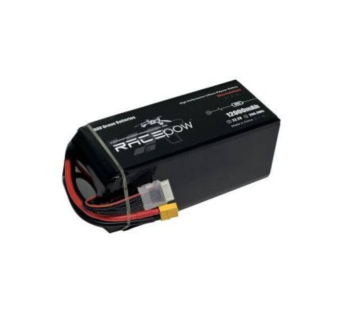 RacePow Акумулятор для дрона RacePow Lipo 6s 12000mAh 60C XT60 (12000mAh-6s-60C)