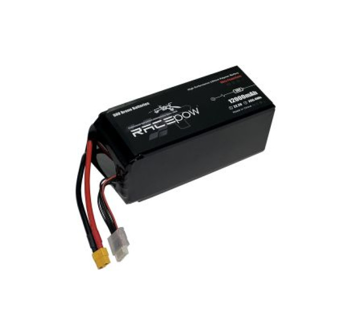 RacePow Акумулятор для дрона RacePow Lipo 6s 12000mAh 60C XT60 (12000mAh-6s-60C)