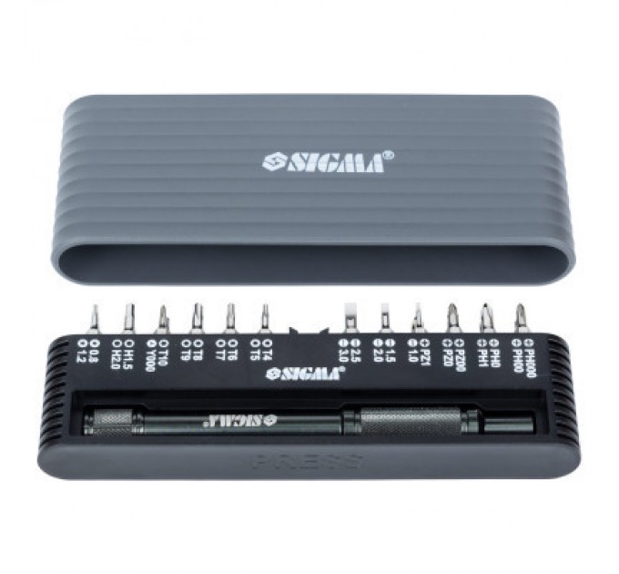 Sigma Набір викруток Sigma з бітами 1/4 "24шт CrV для мобільних телефонів (пласт кейс) (4003251)