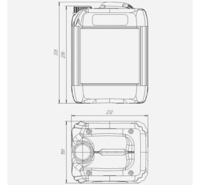 КОМПОНЕНТ Каністра автомобільна КОМПОНЕНТ 10 л ПЕ (4132)
