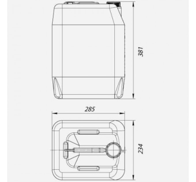 КОМПОНЕНТ Каністра автомобільна КОМПОНЕНТ 20 л ПЕ (4134)