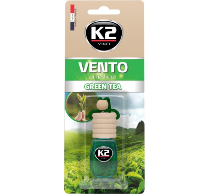Ароматизатор для автомобіля K2 VINCI VENTO GREEN TEA 8ML (V452)