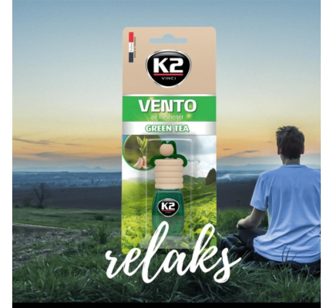 Ароматизатор для автомобіля K2 VINCI VENTO GREEN TEA 8ML (V452)
