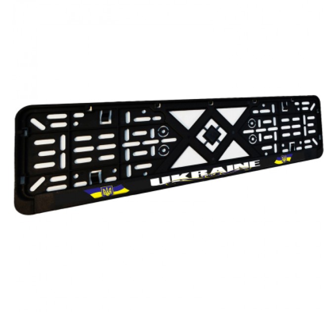 Рамка номерного знака Poputchik "UKRAINE" (24-261-IS)