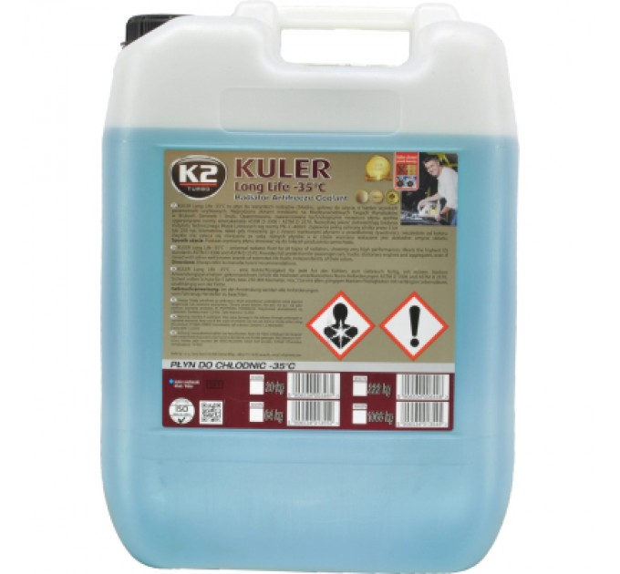 K2 Антифриз K2 KULER -35C 20кг BLUE (W406N)