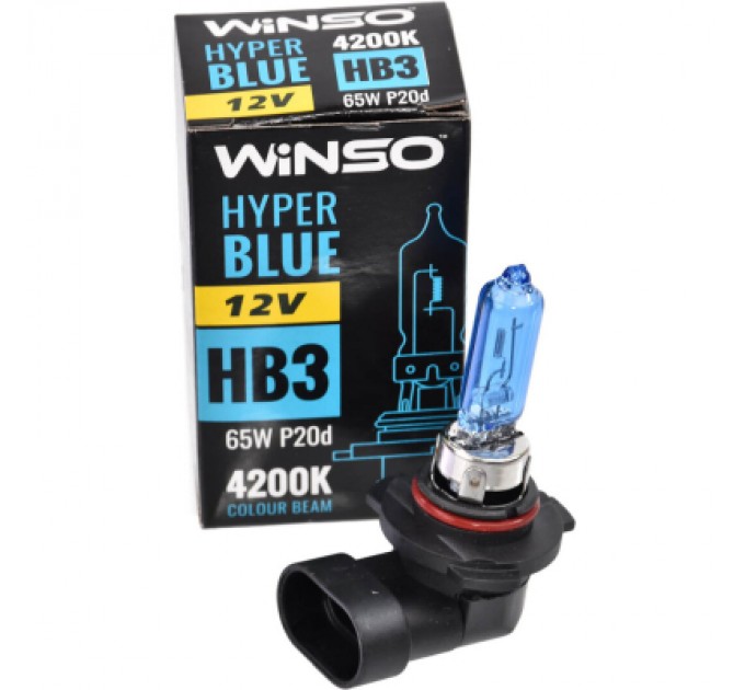 WINSO Автолампа WINSO HB3 HYPER BLUE 4200K 65W (712510)