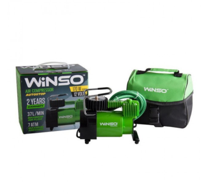 WINSO Автомобільний компресор WINSO з автостопом 37 л/хв (124000)