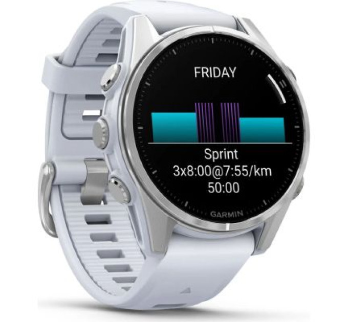 Garmin Смарт-годинник Garmin fenix 8 43mm, AMOLED, Glass, BareSS/Whitestone, WhitestoneBn (010-02903-00)