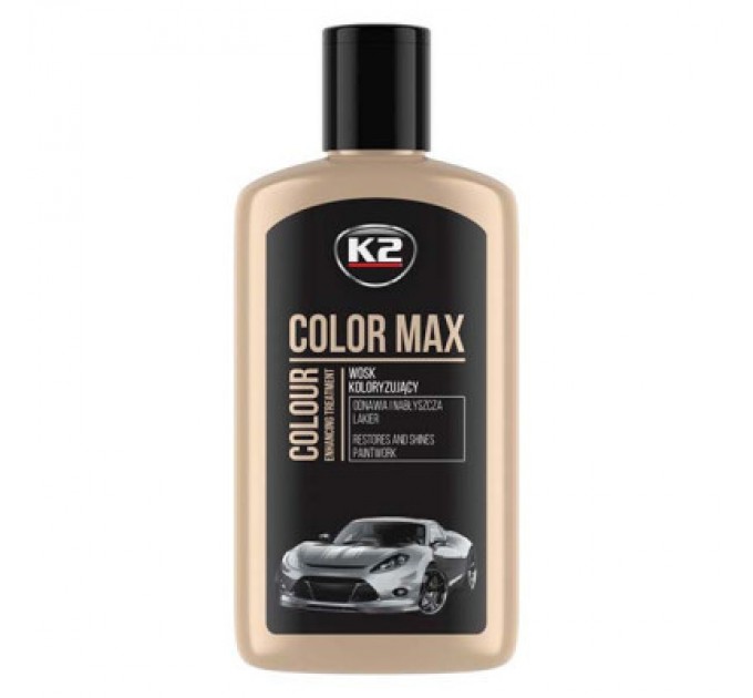 K2 Автополіроль K2 COLOR MAX 250ml чорний (K020CAN)