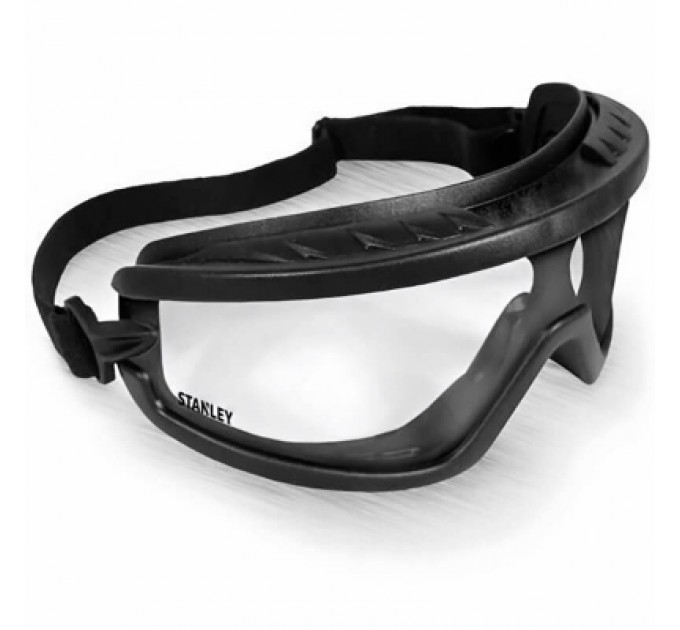 Захисні окуляри Stanley Black Frame Cle прозорі, полікарбонатні (SY240-1D)