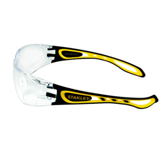 Stanley Захисні окуляри Stanley Wrap Around, прозорі, полікарбонатні, з м'якими гумовими дужками (SYE17-10D)