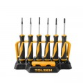 Tolsen Набір викруток Tolsen для точних робіт 8 шт. SL1,5;2,0;2,5 PH000;00; 50 мм (20193)