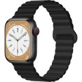 Drobak Ремінець до смарт-годинника Drobak Silicone Magnetic Link для Apple Watch All Series Ultra 2 49/45/44/42mm Dark black (898929)