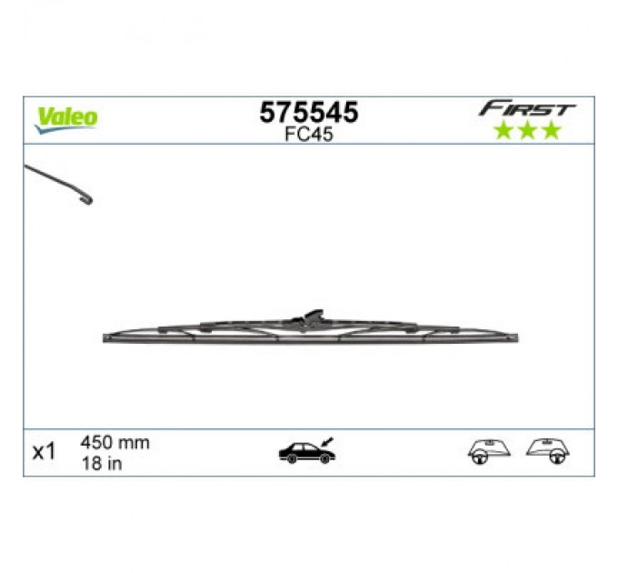 Valeo Щітка склоочисника Valeo 575545