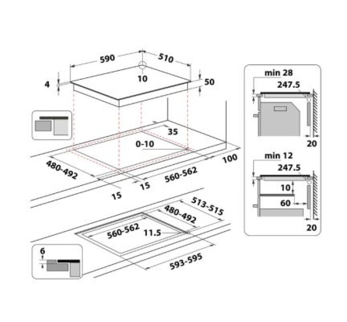 Whirlpool Варочна поверхня Whirlpool WSQ4860NE
