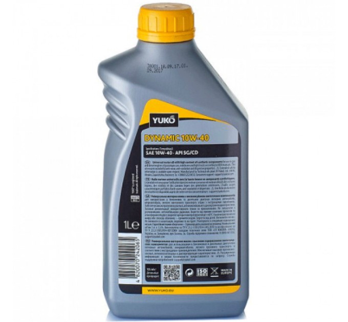 Yuko Моторна олива Yuko DYNAMIC 10W-40 1л (4820070242065)