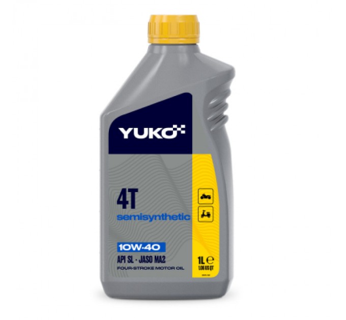 Yuko Моторна олива Yuko SEMISYNTHETIC 4T 10W-40 1л (4820070241938)