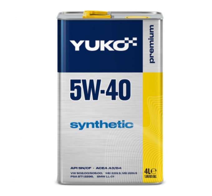 Yuko Моторна олива Yuko SYNTHETIC 5W-40 4л (4820070241167)