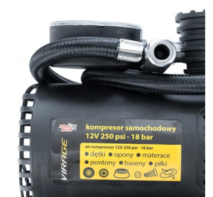 Автомобільний компресор VIRAGE 12V 250 Psi 18 Атм (93-015)