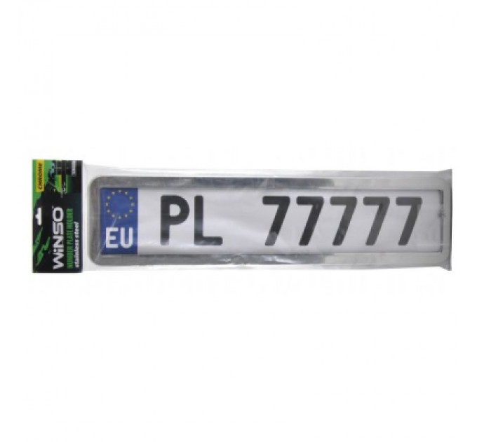 Рамка номерного знака WINSO хром (142000)