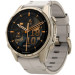 Garmin Смарт-годинник Garmin fenix 8 43mm, AMOLED, Saph, SftGldSS/FogGryLeatherBnd, Excl, GPS (010-02903-40)