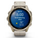Garmin Смарт-годинник Garmin fenix 8 43mm, AMOLED, Saph, SftGldSS/FogGryLeatherBnd, Excl, GPS (010-02903-40)