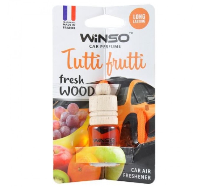WINSO Ароматизатор для автомобіля WINSO Fresh Wood Tutti Frutti 4,5мл (530680)